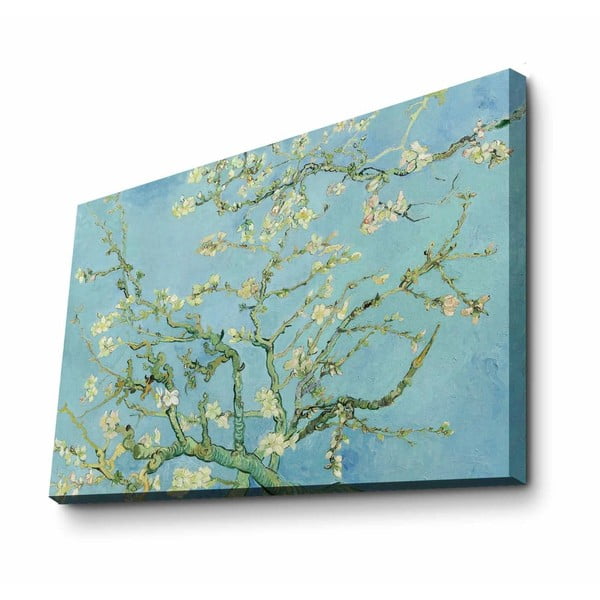 Fali vászon kép Vincent Van Gogh Almond Blossom másolat, 100 x 70 cm-image-3