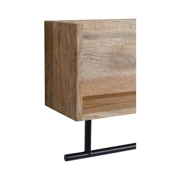 Natúr színű mangófa fali polc 65 cm Sofie – Ellos Home-image-4