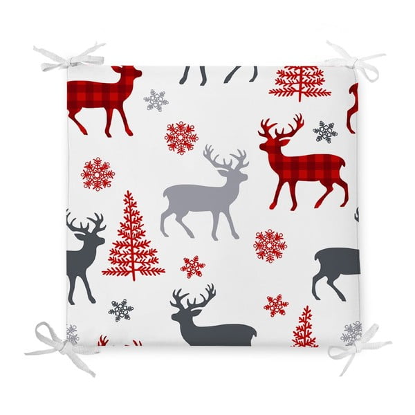 Holly Night karácsonyi pamutkeverék székpárna, 42 x 42 cm - Minimalist Cushion Covers