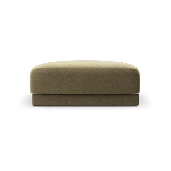 Zöld bársony puff Miley  – Micadoni Home-image-3