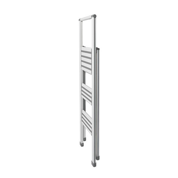 Ladder Alu fehér összecsukható fellépő, magasság 127 cm - Wenko-image-1
