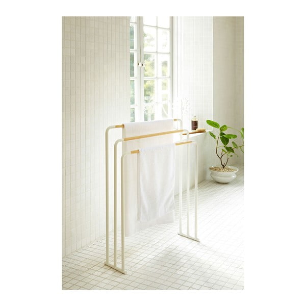 Plane fehér törölközőtartó állvány - YAMAZAKI-image-2