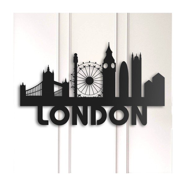 London fém fali dekoráció