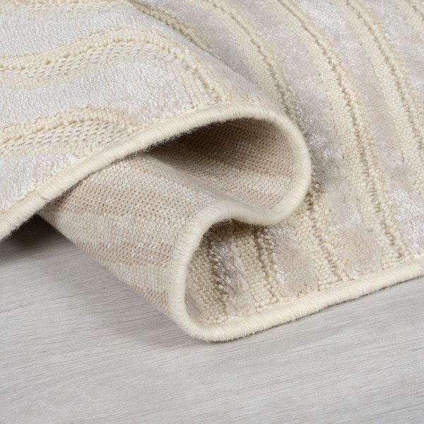Bézs gyapjú szőnyeg 230x160 cm Patna Channel - Flair Rugs-image-3