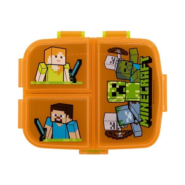 Narancssárga műanyag gyerek uzsonnás doboz Minecraft – STOR