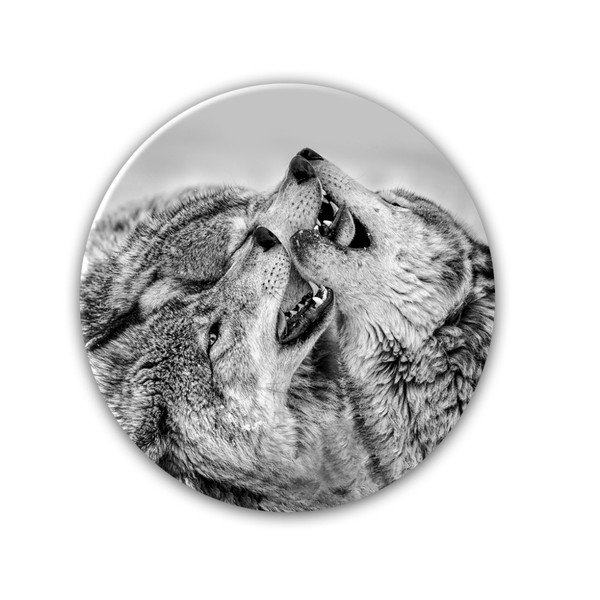 Ring Wolves fali dekoráció, ø 70 cm - Styler-image-1