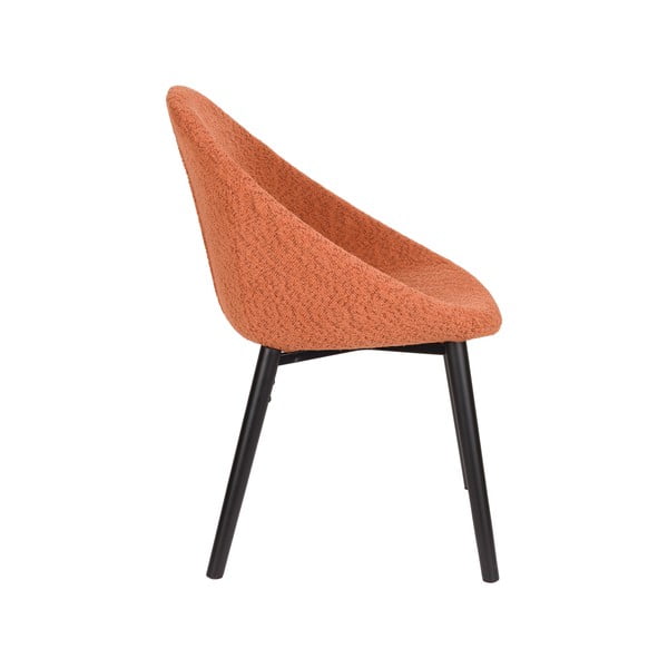 Narancssárga kárpitozott étkezőfotel Fenna – Dutchbone-image-4