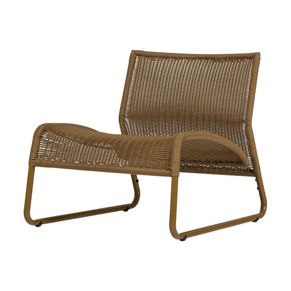 Okkersárga műrattan kerti fotel West – WOOOD