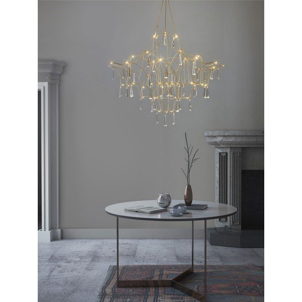 Aranyszínű fém LED függőlámpa ø 80 cm Goro – Nova Luce-image-2