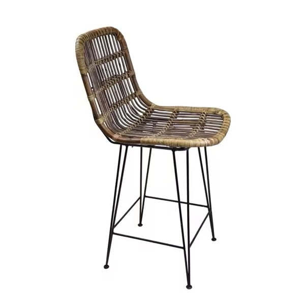 Barna rattan bárszék 106 cm – Ego Dekor