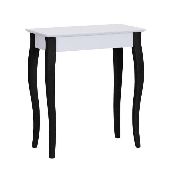 Lilo fehér konzolasztal fekete lábakkal, szélesség 65 cm - Ragaba