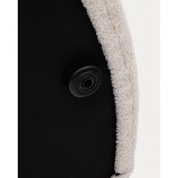 Krémszínű buklé puff Kaeli – Kave Home-image-4