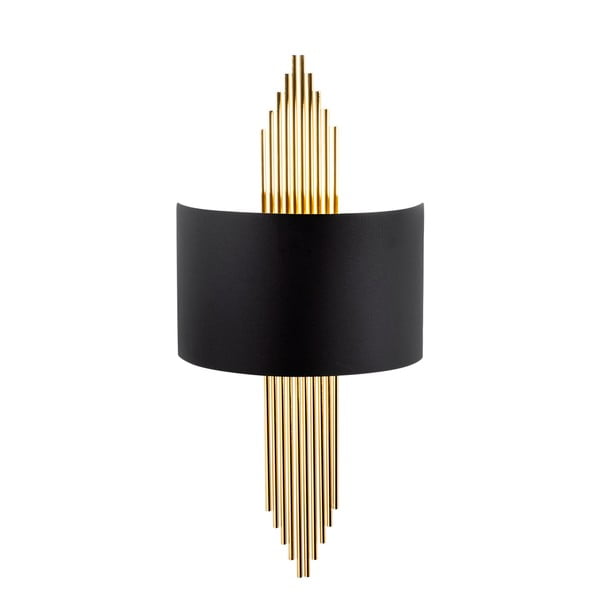 Fekete-aranyszínű fali lámpa Rayi – Opviq lights-image-2