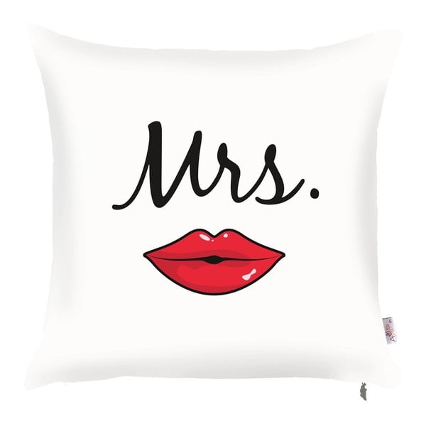 Mrs fehér párnahuzat, 43 x 43 cm - Mike & Co. NEW YORK