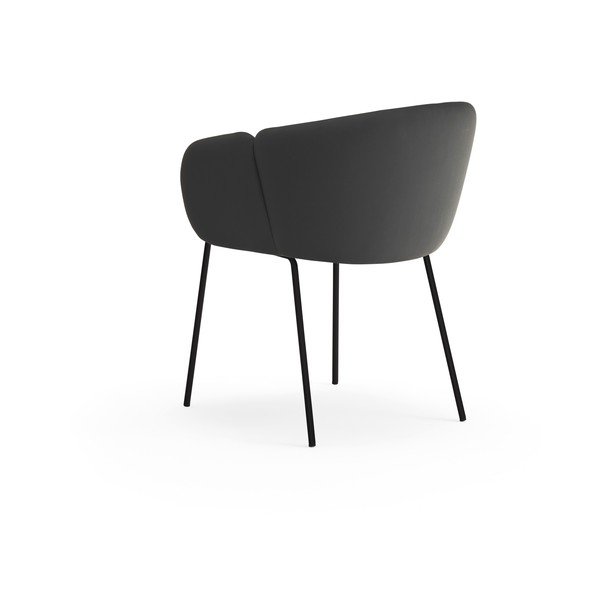 Fekete kárpitozott étkezőfotel Add – Teulat-image-3