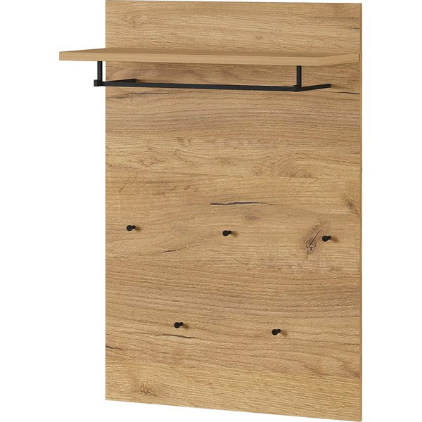 Natúr színű fogas panel tölgyfa dekorral Fremont – Germania-image-2