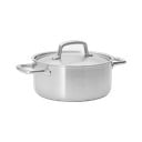 Indukciós tűzhelyhez alkalmas rozsdamentes acél lábas fedővel 4 l Lucca 3.0 – FABINI