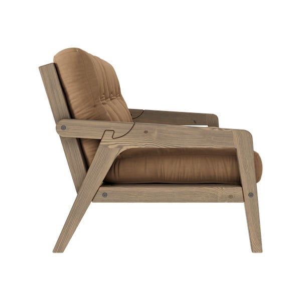 Barna kinyitható kanapé 204 cm Grab - Karup Design-image-4