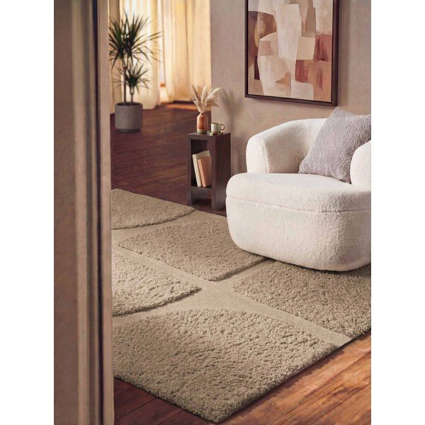 Bézs kézi szövésű szőnyeg 200x300 cm Lambeth Jasper – Ted Baker-image-1