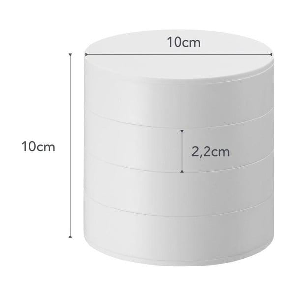 Tower fehér ékszertartó doboz - YAMAZAKI-image-4