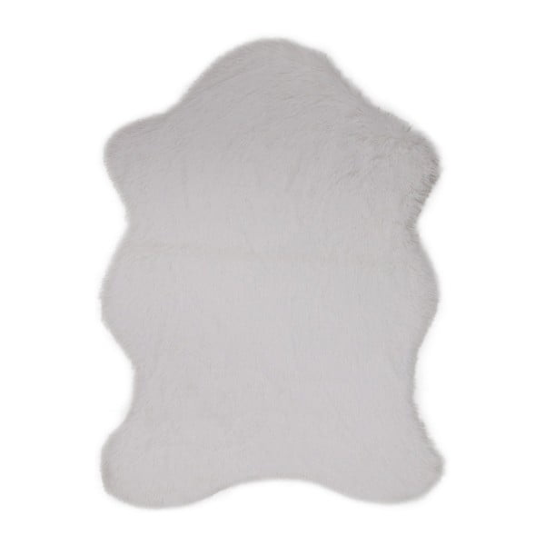Tavsantuyu White fehér műszőrme szőnyeg, 80 x 105 cm