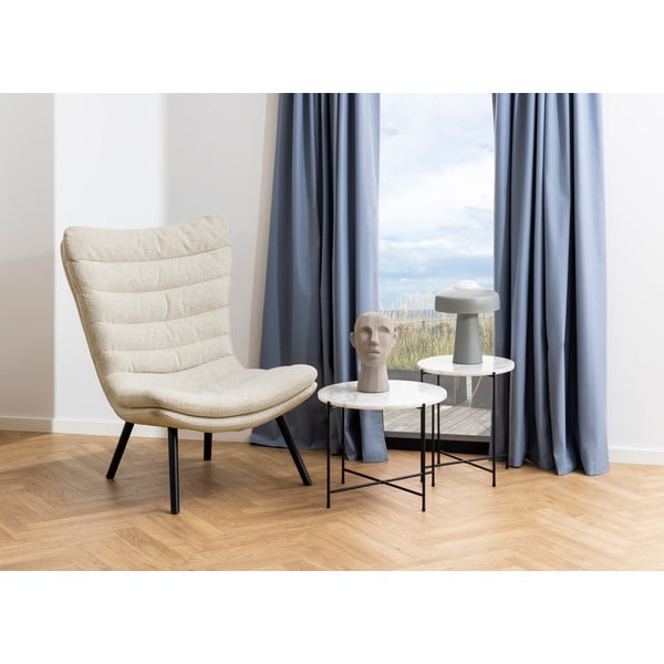 Kerek tárolóasztal márvány asztallappal ø 42 cm Avila – Actona-image-1