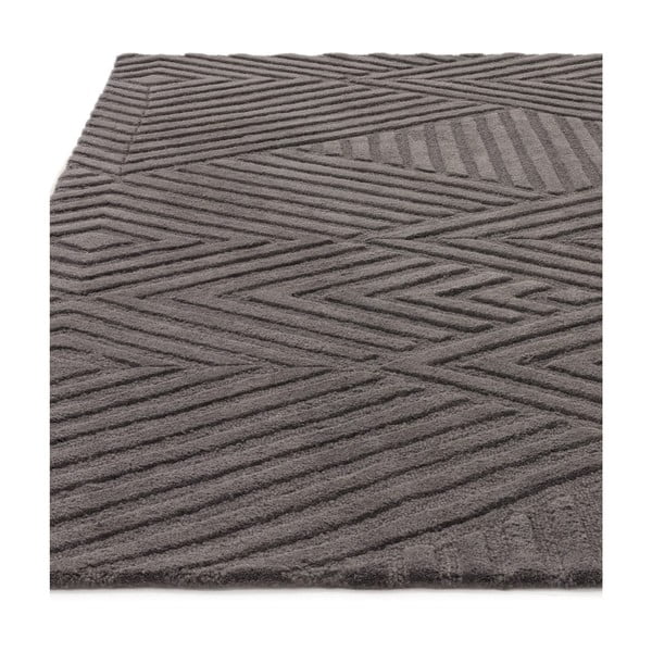 Antracitszürke gyapjú szőnyeg 160x230 cm Hague – Asiatic Carpets-image-4