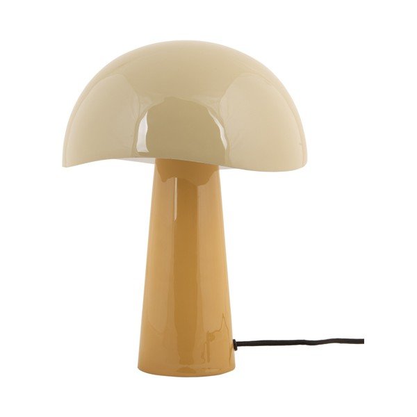 Okkersárga asztali lámpa fém búrával (magasság 33 cm) Grato – Leitmotiv