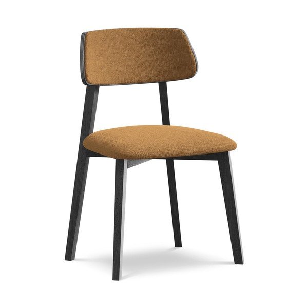 Terrakotta színű tömörfa étkezőszék Niu – Makamii