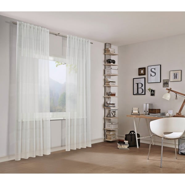 Fehér fényáteresztő függöny 140x245 cm Etamine – Sehlbach-image-2