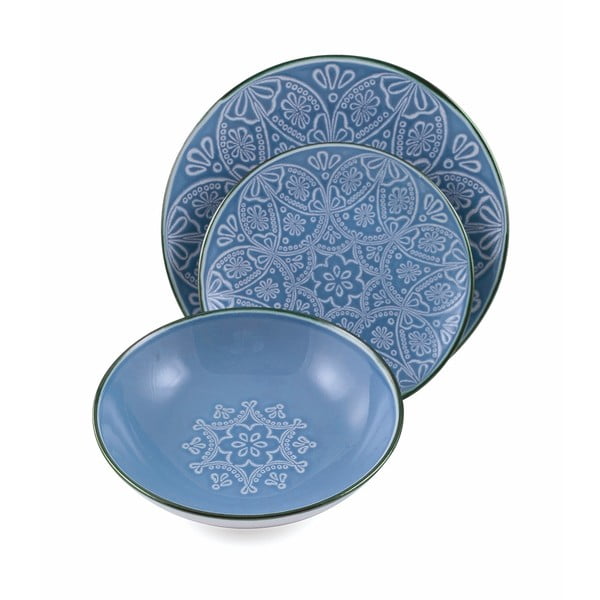 Baku 18 db-os színes agyagkerámia étkészlet - Villa d´Este-image-3