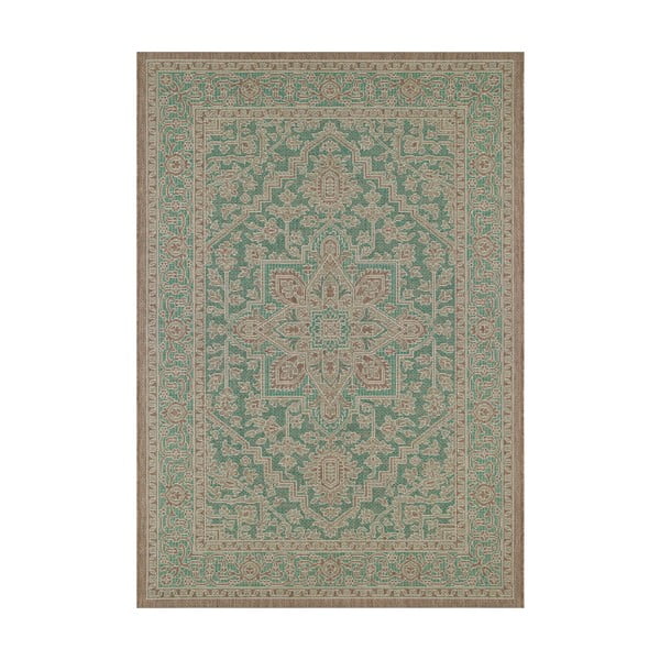 Anjara zöld-bézs kültéri szőnyeg, 140 x 200 cm - NORTHRUGS