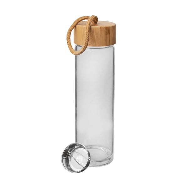 Üveg ivópalack bambusz tetővel, 500 ml - Orion-image-3