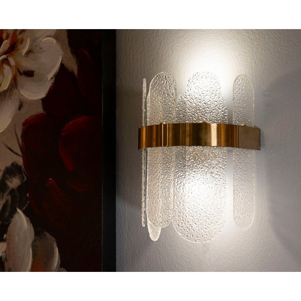 Aranyszínű üveg fali lámpa Gris – Mauro Ferretti-image-1