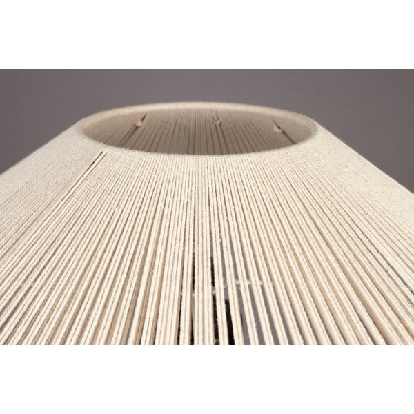 Fekete-fehér asztali lámpa textil búrával (magasság 62 cm) Elon – Dutchbone-image-4