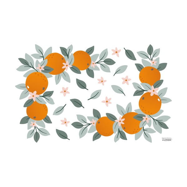 Matrica lap 64x40 cm Oranges Ornaments – Lilipinso