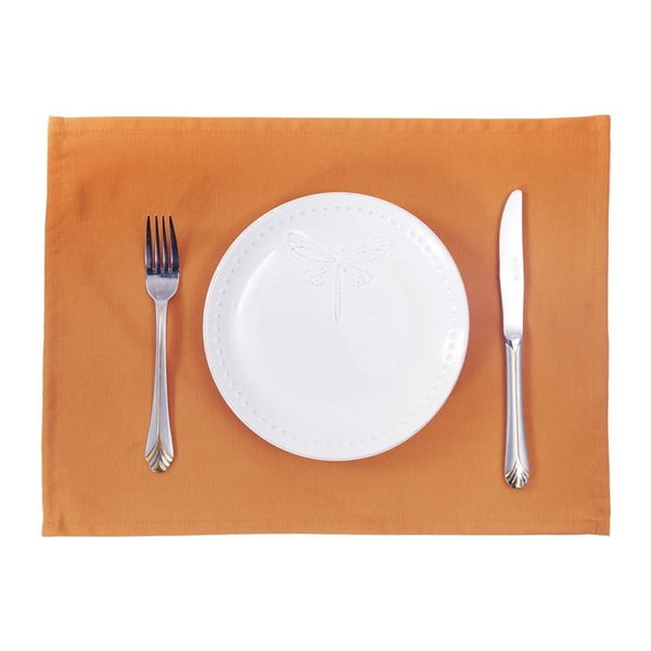 Plain Orange 2 részes narancssárga tányéralátét szett, 33 x 45 cm - Mike & Co. NEW YORK