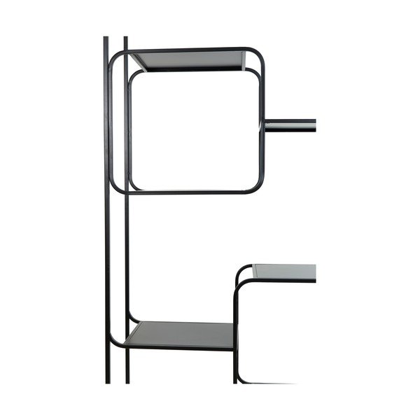 Fekete fém könyvespolc 100x206 cm Winston – Light & Living-image-4