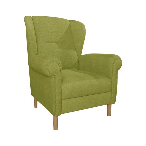 Zöld füles fotel Swan – Ropez