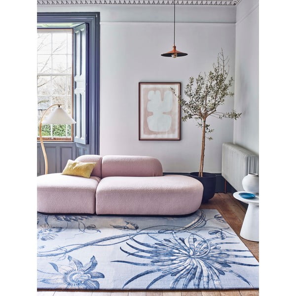 Világoskék gyapjú szőnyeg 300x400 cm Talwin – Agnella-image-1