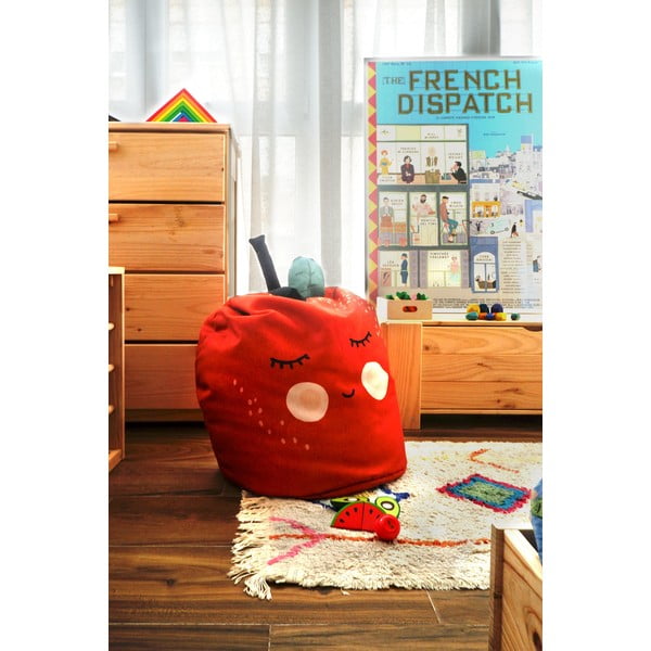 Piros gyerek ülőzsák Apple - Little Nice Things-image-1