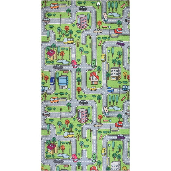 Zöld gyerek szőnyeg 100x160 cm Green Neighborhood – Vitaus