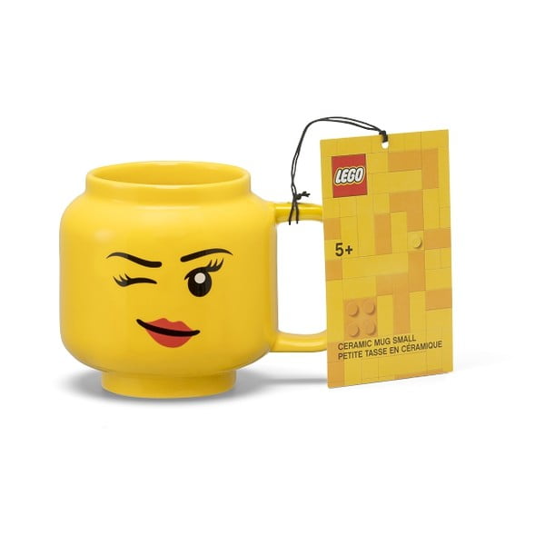 Sárga kerámia gyerek bögre 255 ml Head – LEGO®-image-3