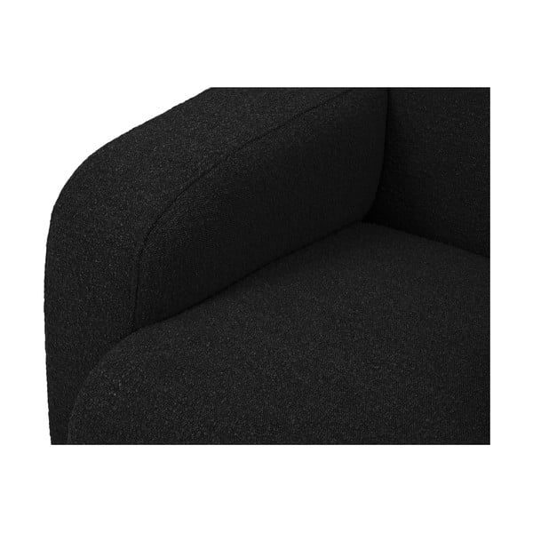 Fekete buklé sarokkanapé (jobb oldali) Molino – Micadoni Home-image-4