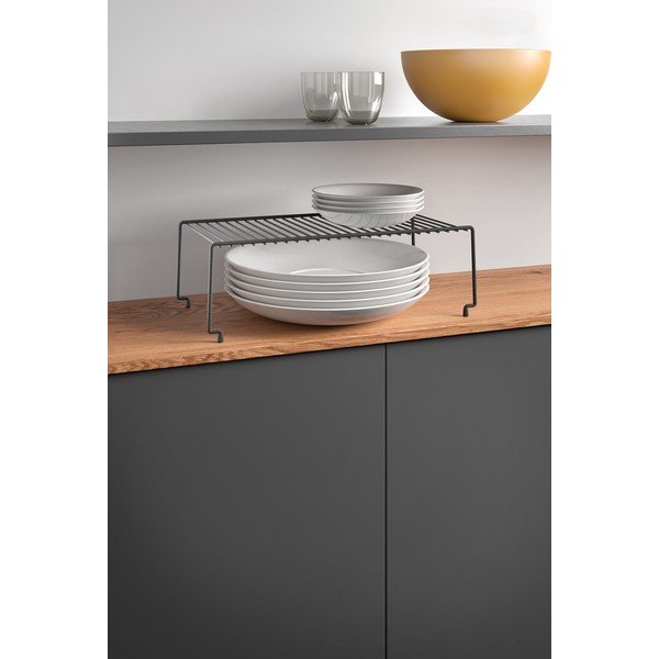 Brooklyn Lava fekete kiegészítő konyhai polc - Metaltex-image-3