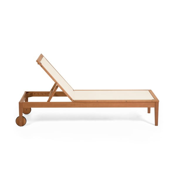 Caterin bézs eukaliptuszfa kerti napozóágy - Kave Home-image-2