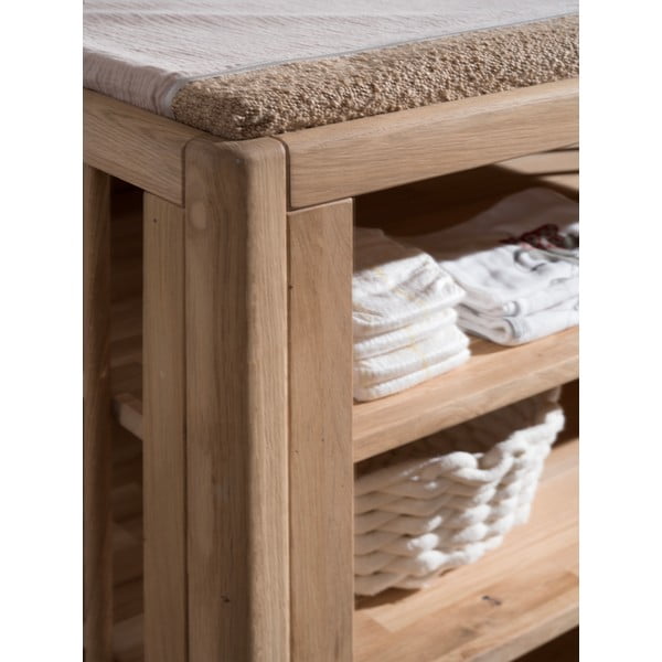 Natúr színű tölgyfa gyerek komód pelenkázó feltéttel 100x95x55 cm Forrest – Vipack-image-3