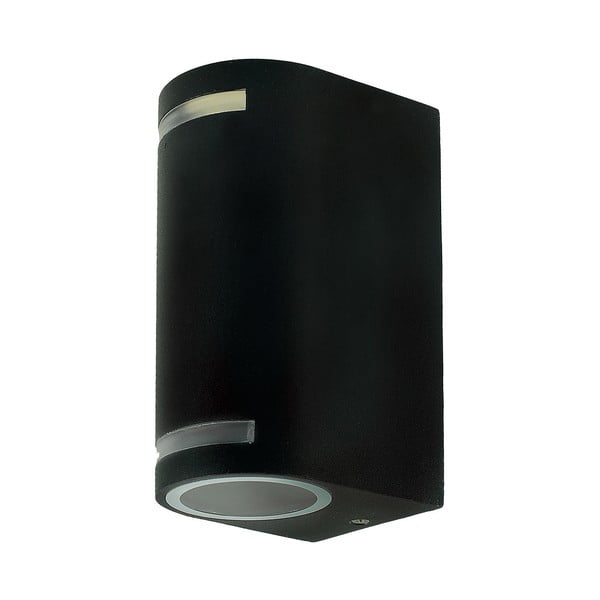 Quazar fekete kerti fali lámpa, magasság 15 cm - Kobi