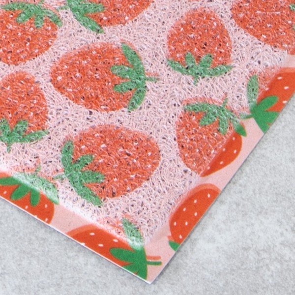 PVC lábtörlő 40x70 cm Pink Strawberry – Artsy Doormats-image-2