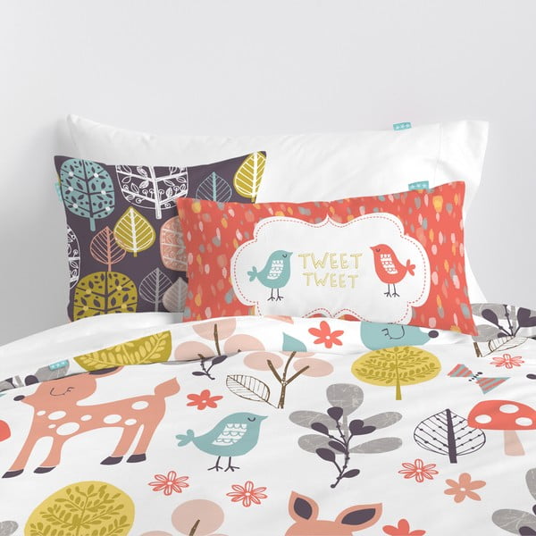 Woodland gyerek ágyneműhuzat, 140 x 200 cm - Moshi Moshi-image-1